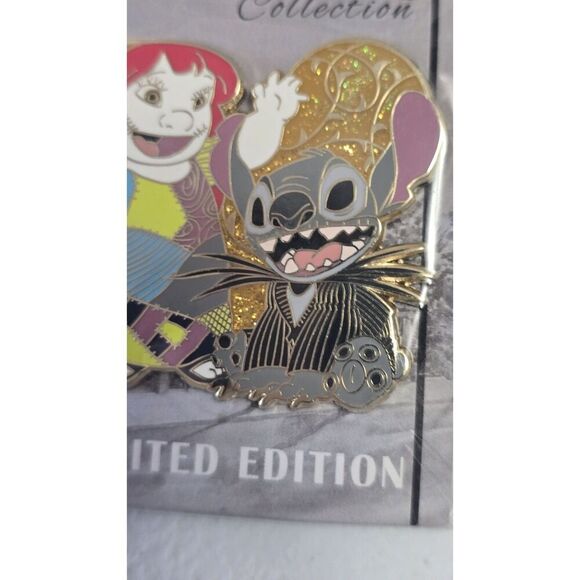 Lilo & Stitch as Sally and  Jack Skellington Pin Nightmare Before Christmas - Picture 4 of 6